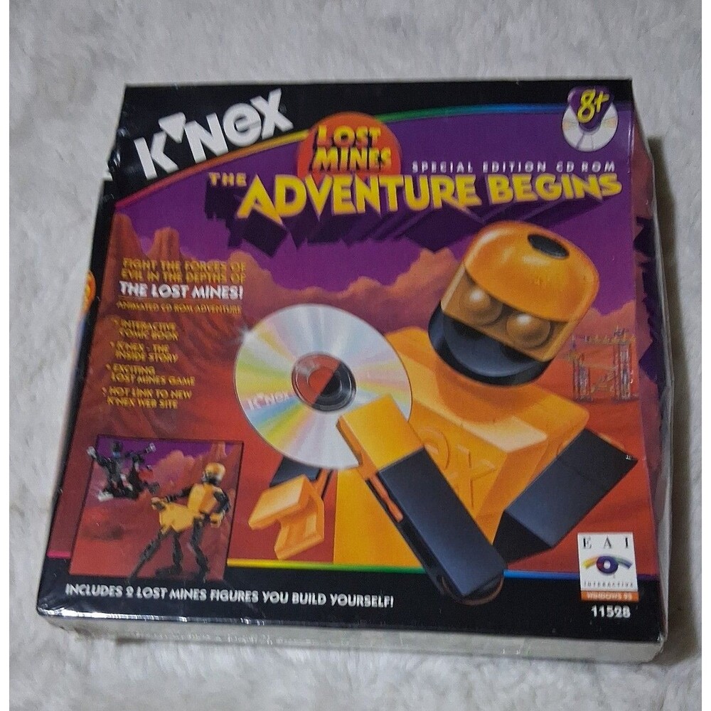 Knex 1998 vintage Lost Mines Special Edition cd rom game
